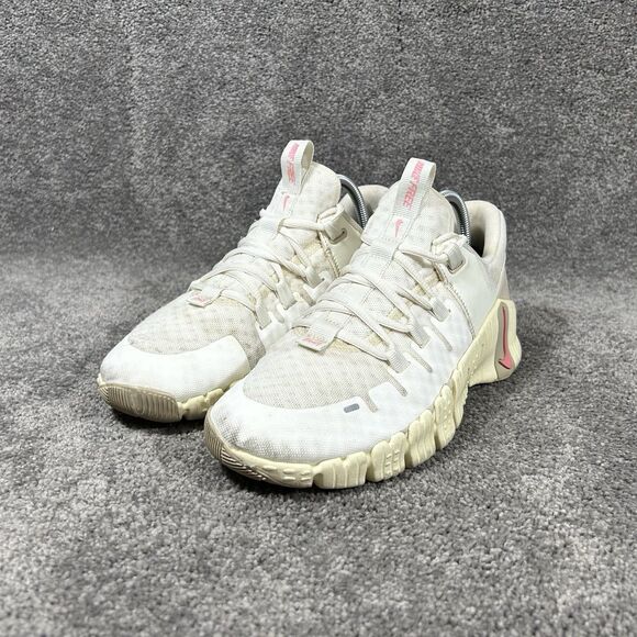 Nike Free Metcon 5 DV3950-100 Women’s Sz 9.5 Sail Sand White Training Shoes Used - Picture 5 of 13